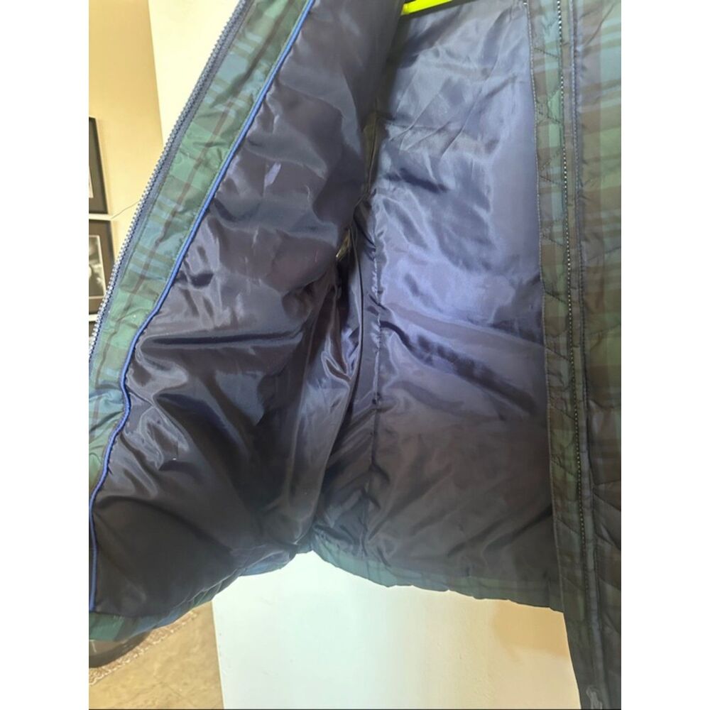 Talbots Tartan Plaid Down Puffer Vest Womens Large Layer Zip Up Transitional - Picture 4 of 12